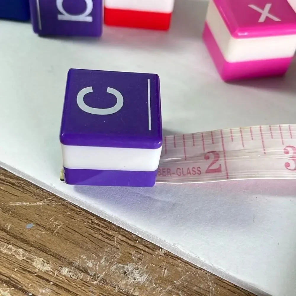 One lot of 1” square 26 letter cubes. Letter recognition spelling word building